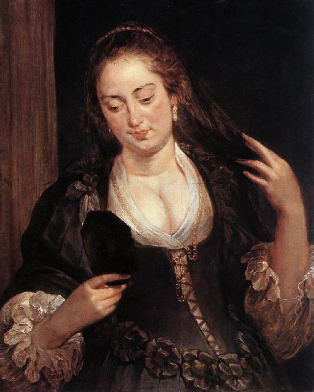 RUBENS, Pieter Pauwel Woman with a Mirror oil painting picture